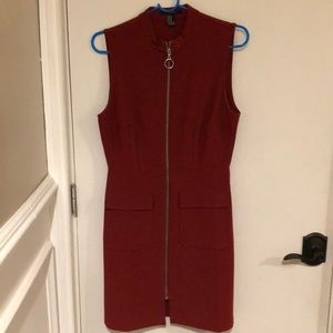 Red dress from forever 21.